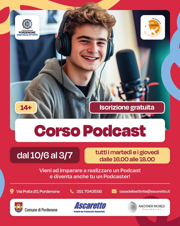 Vieni ad imparare a realizzare un Podcast e diventa anche tu un Podcaster!