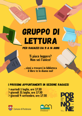 Gruppo di lettura per ragazzi da 11 a 14 anni